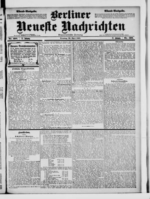 Berliner Neueste Nachrichten vom 29.04.1902
