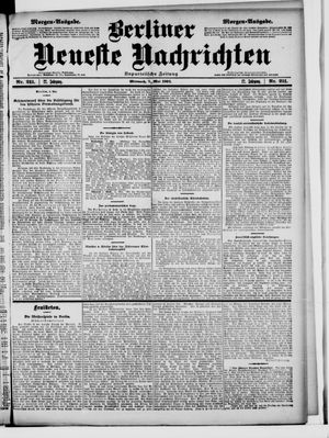 Berliner Neueste Nachrichten vom 07.05.1902