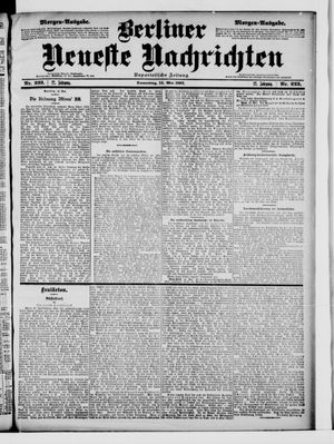 Berliner Neueste Nachrichten vom 15.05.1902