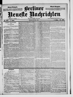 Berliner Neueste Nachrichten vom 21.05.1902