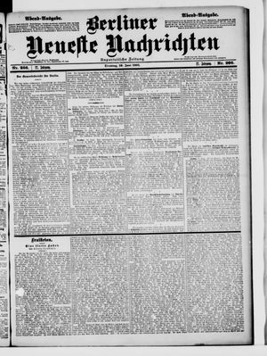 Berliner Neueste Nachrichten vom 10.06.1902