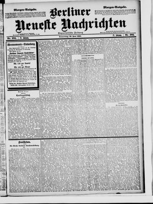 Berliner Neueste Nachrichten vom 19.06.1902