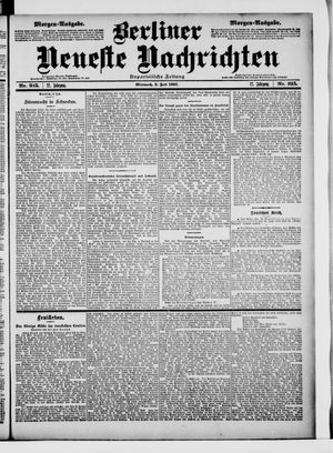 Berliner Neueste Nachrichten vom 09.07.1902
