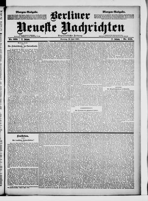 Berliner Neueste Nachrichten vom 13.07.1902