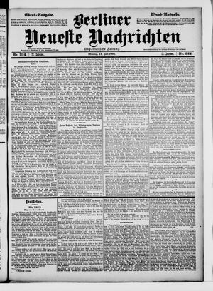 Berliner Neueste Nachrichten vom 14.07.1902