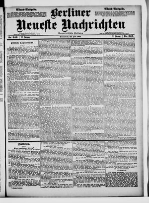 Berliner Neueste Nachrichten vom 26.07.1902