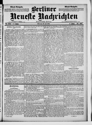 Berliner Neueste Nachrichten vom 30.07.1902