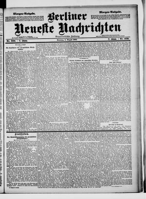 Berliner Neueste Nachrichten vom 03.08.1902