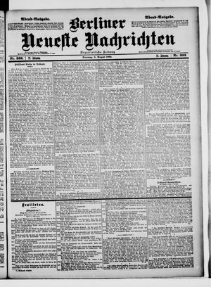 Berliner Neueste Nachrichten vom 05.08.1902