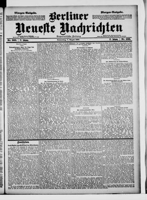 Berliner Neueste Nachrichten vom 07.08.1902
