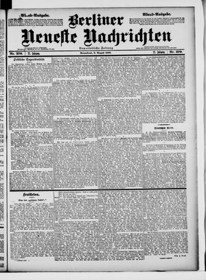 Berliner Neueste Nachrichten on Aug 9, 1902