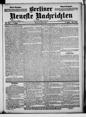 Berliner Neueste Nachrichten vom 11.08.1902