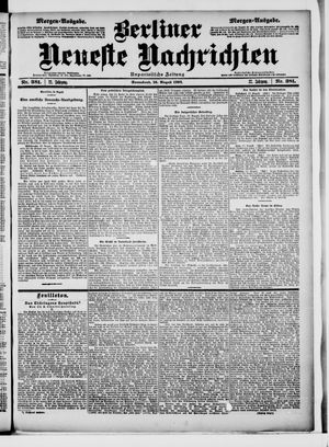 Berliner Neueste Nachrichten on Aug 16, 1902
