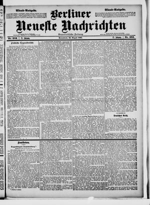 Berliner Neueste Nachrichten on Aug 16, 1902
