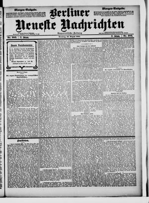 Berliner Neueste Nachrichten vom 19.08.1902