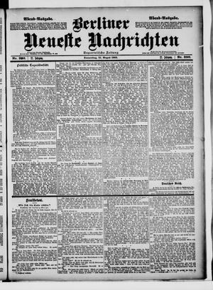 Berliner Neueste Nachrichten vom 21.08.1902