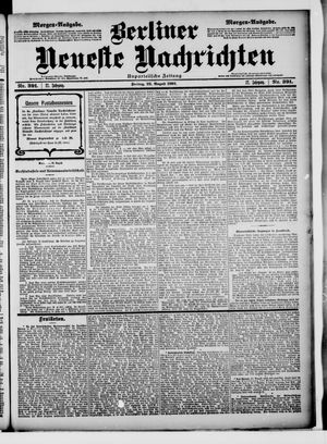 Berliner Neueste Nachrichten vom 22.08.1902