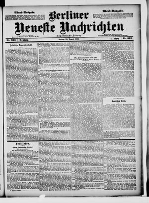 Berliner Neueste Nachrichten vom 22.08.1902