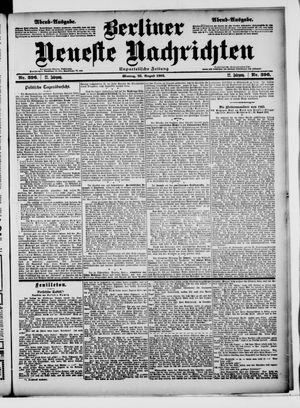 Berliner Neueste Nachrichten vom 25.08.1902