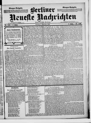 Berliner Neueste Nachrichten on Sep 2, 1902