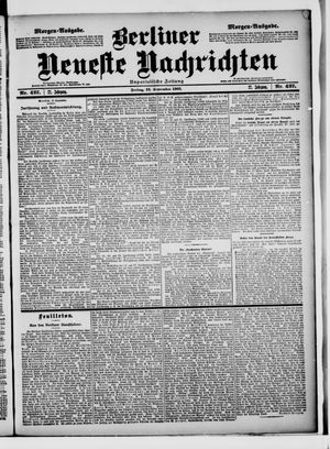 Berliner Neueste Nachrichten vom 12.09.1902