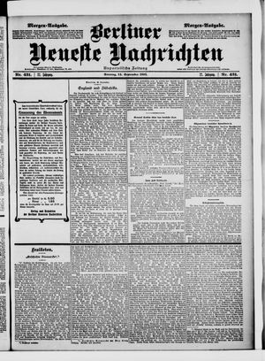 Berliner Neueste Nachrichten vom 14.09.1902