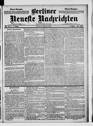 Berliner Neueste Nachrichten vom 22.09.1902