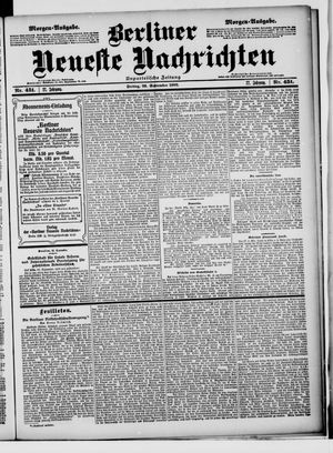 Berliner Neueste Nachrichten vom 26.09.1902