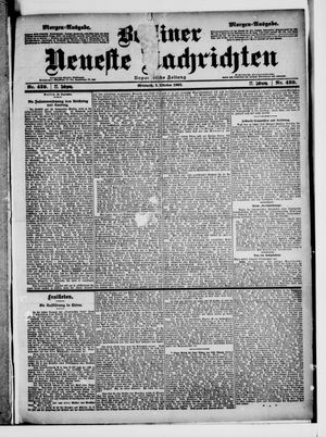 Berliner Neueste Nachrichten vom 01.10.1902