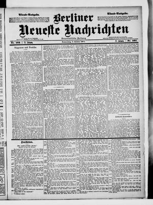 Berliner Neueste Nachrichten vom 02.10.1902