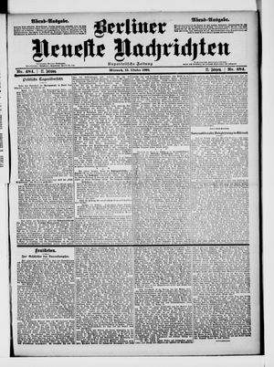Berliner Neueste Nachrichten vom 15.10.1902