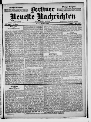 Berliner Neueste Nachrichten vom 19.10.1902