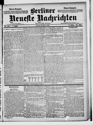 Berliner Neueste Nachrichten on Oct 21, 1902