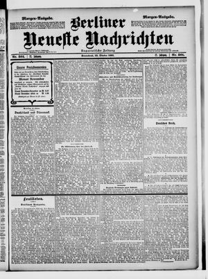 Berliner Neueste Nachrichten vom 25.10.1902