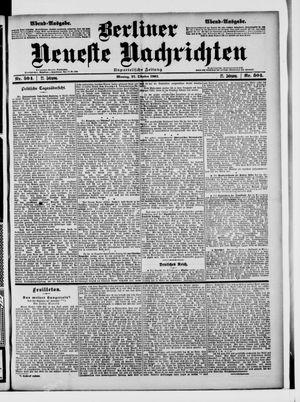 Berliner Neueste Nachrichten vom 27.10.1902