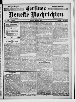 Berliner Neueste Nachrichten vom 30.10.1902