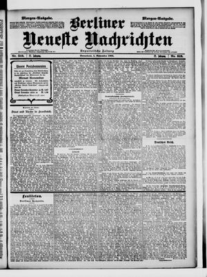 Berliner Neueste Nachrichten on Nov 1, 1902