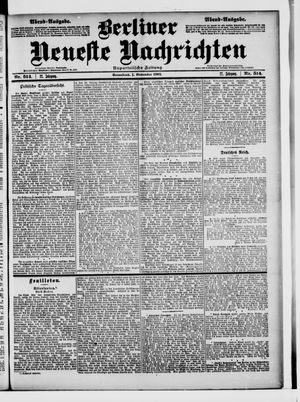 Berliner Neueste Nachrichten on Nov 1, 1902