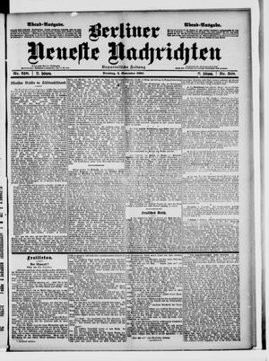 Berliner Neueste Nachrichten vom 04.11.1902