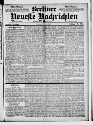 Berliner Neueste Nachrichten vom 10.11.1902