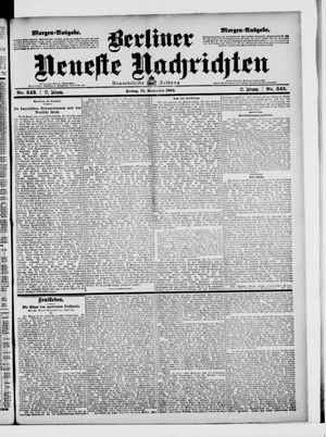 Berliner Neueste Nachrichten vom 21.11.1902