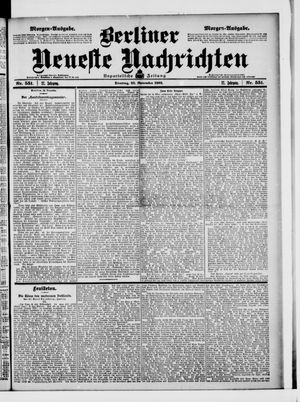 Berliner Neueste Nachrichten vom 25.11.1902