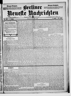 Berliner Neueste Nachrichten vom 28.11.1902