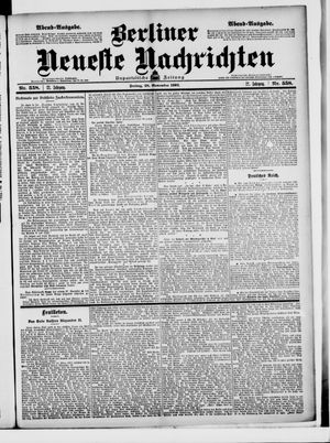 Berliner Neueste Nachrichten vom 28.11.1902
