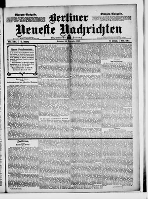 Berliner Neueste Nachrichten vom 30.11.1902