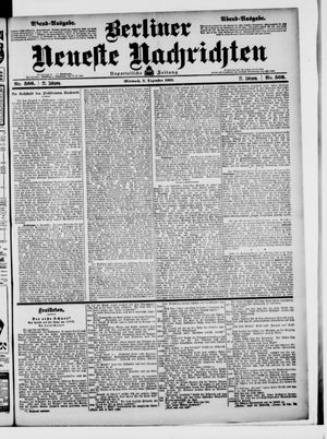 Berliner Neueste Nachrichten vom 03.12.1902