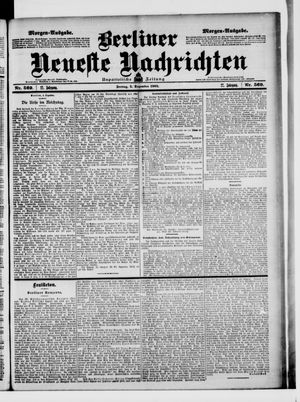 Berliner Neueste Nachrichten vom 05.12.1902