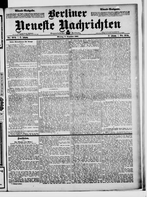 Berliner Neueste Nachrichten on Dec 8, 1902