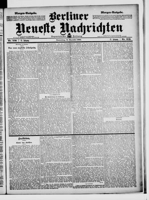 Berliner Neueste Nachrichten vom 11.12.1902