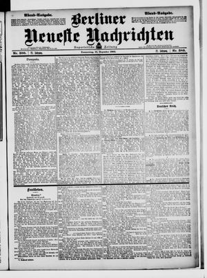 Berliner Neueste Nachrichten vom 11.12.1902